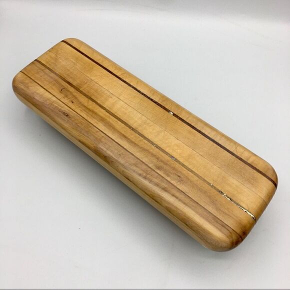 Repurposed Wood Cutting Board Riser Vintage Ball Knob Feet - Picture 12 of 16